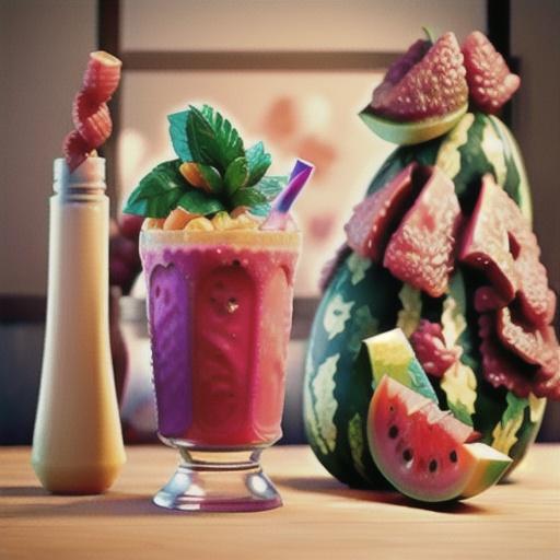 Watermelon-Raspberry Smoothie