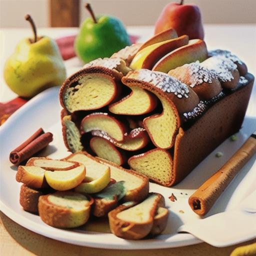 Gluten-free cinnamon and pear bread