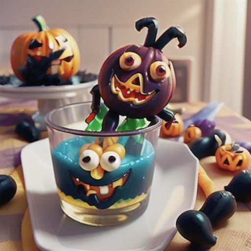 Halloween Jell-O Spiders
