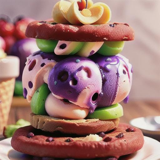 Berry cherry ice-cream