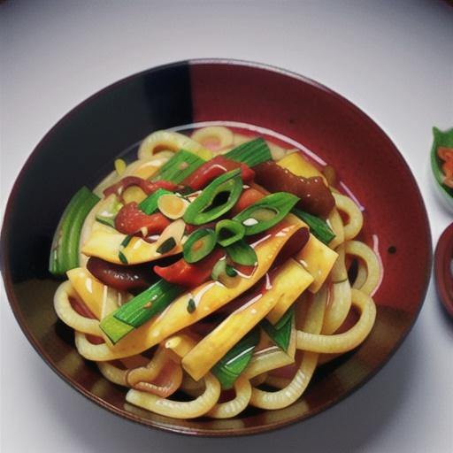 Kimchi Udon Noodle Stir-Fry