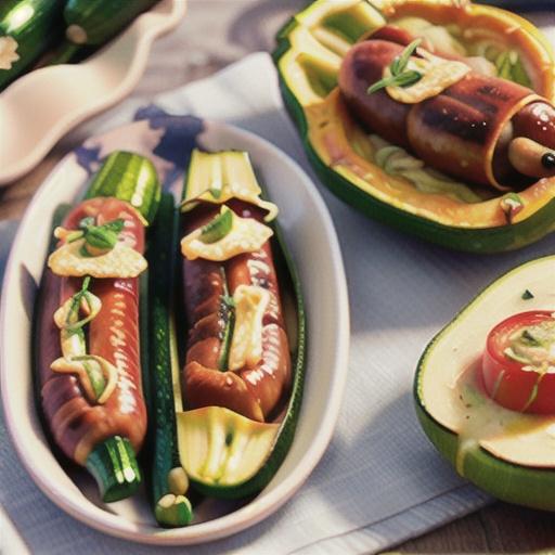 Sausage-Stuffed Zucchini