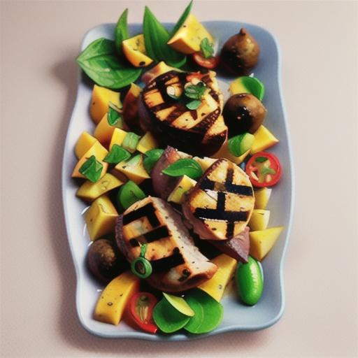 Lamb cutlets with chilli-mango sambal recipe