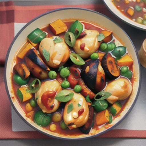 Spicy Chicken and Sweet Potato Stew