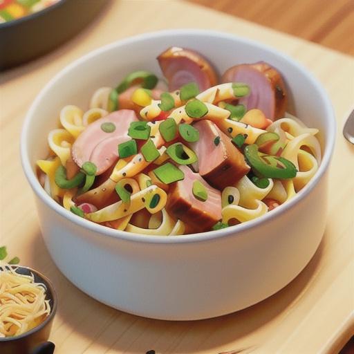 Easy Ham and Noodles