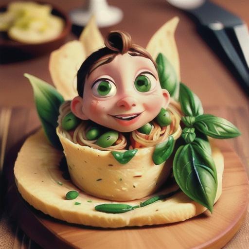 Spaghetti Basil Torte