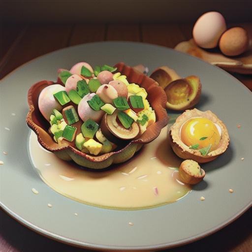 Scrambled Eggs with Wild Puffball Mushrooms