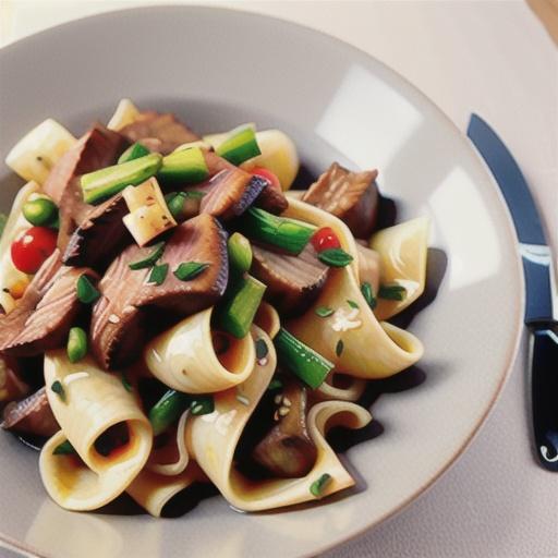 Slow-cooked lamb with pappardelle