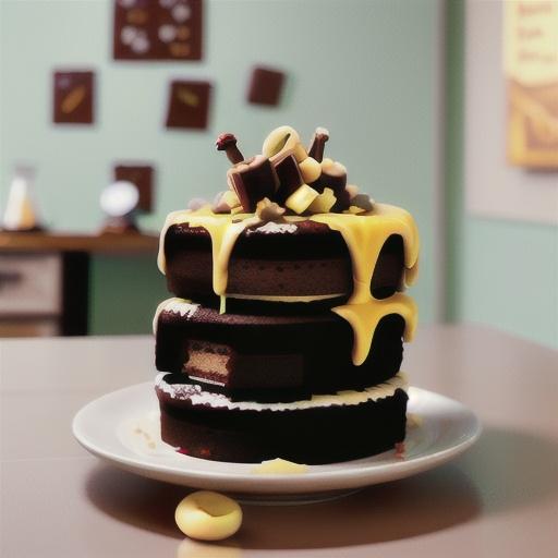 Gluten-Free Chocolate Cake with Praline Topping