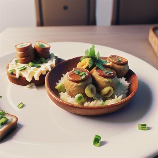 Porcupine meatballs with cheesy toasts