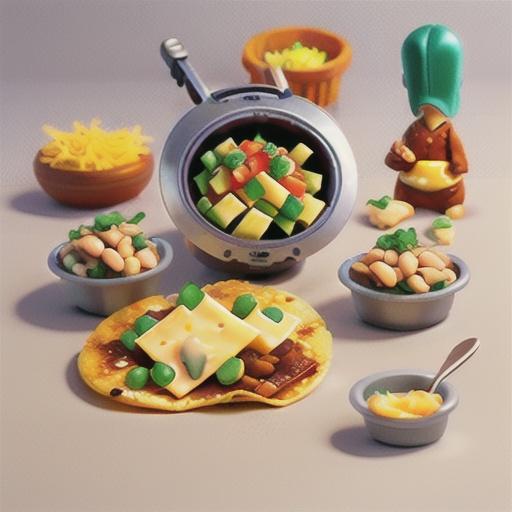 Air Fryer Mini Bean and Cheese Tacos