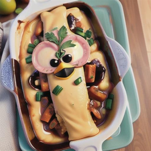 Chicken enchilada bake