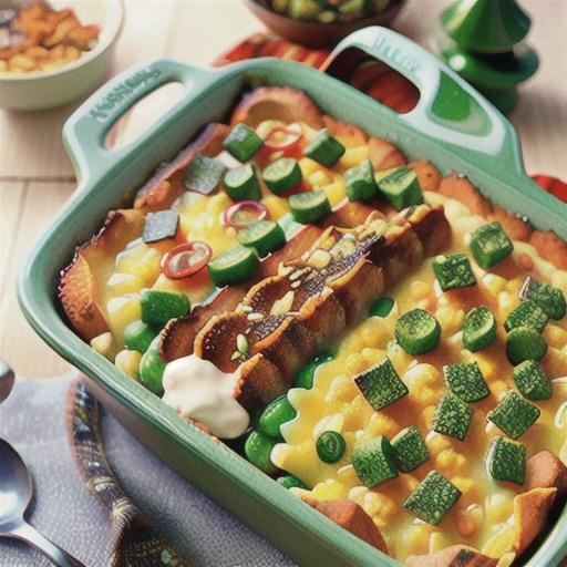 Christmas Green Chile Egg Casserole