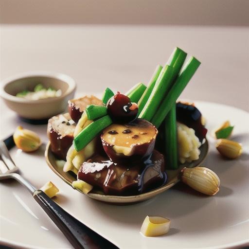 Quince-glazed lamb rack with roasted garlic mash recipe