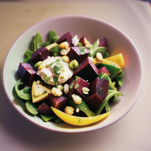 Arugula Salad With Beets and Goat Cheese