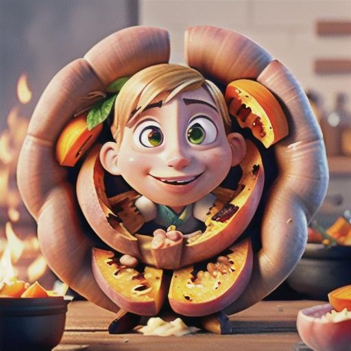 Grilled Peachy Sweet Potato and Pork Foil Packs