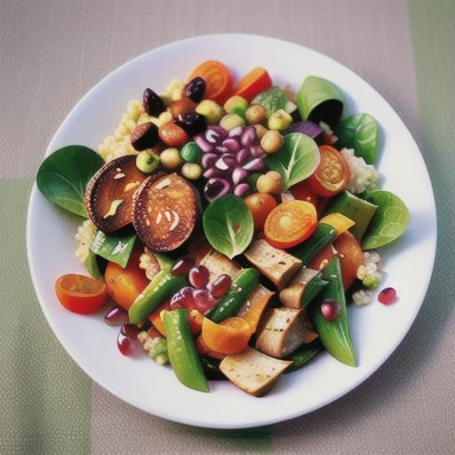 Lamb tagine salad with orange, carrot and pomegranate