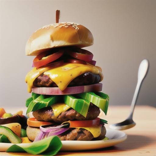 American-style burger