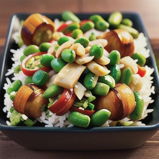 Sugar Snap Peas and Rice