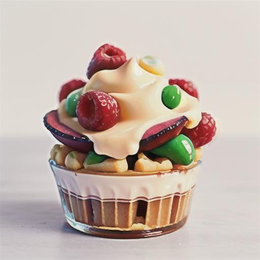 White chocolate, custard & raspberry desserts