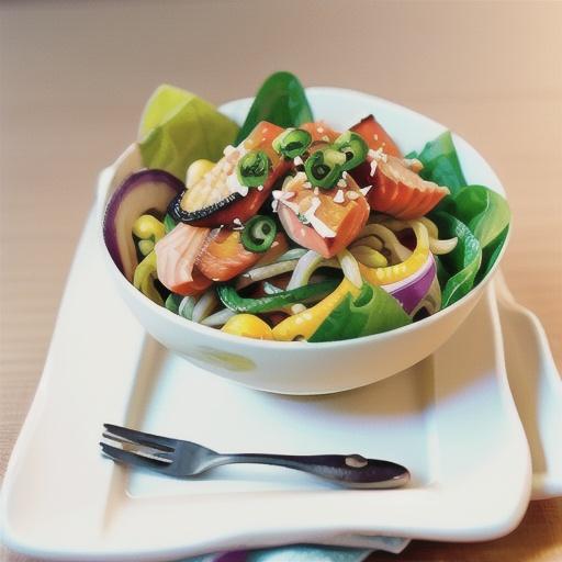 Salmon and soba noodle salad