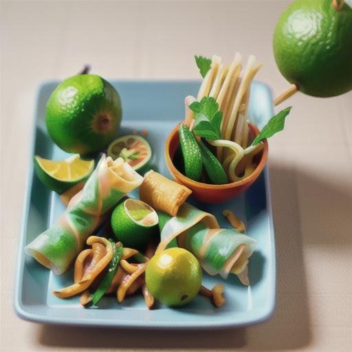 Spring rolls & rice vermicelli