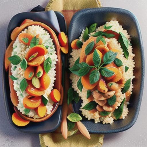 Easy apricot pork with orange couscous