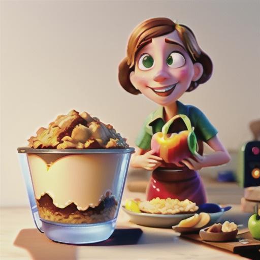 Microwave Apple Crisp