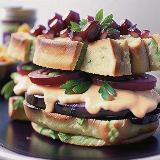 Baked Eggplant Sandwiches