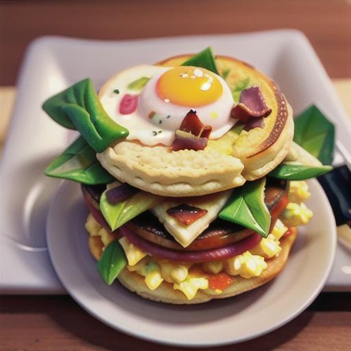 Bacon, Egg, and Cheese Buttermilk Biscuit Breakfast Sandwich