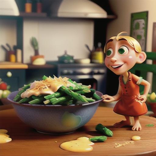 Penne with Asparagus and Mushrooms