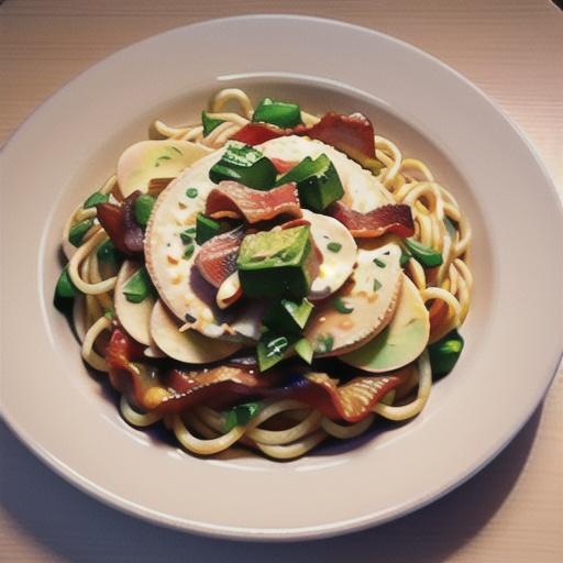 Spaghetti with Parmesan and Bacon