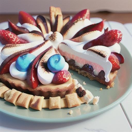 Strawberry S'More Tart