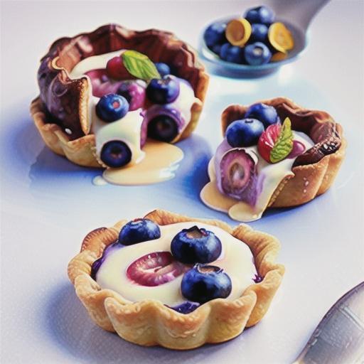 Easy blueberry tarts