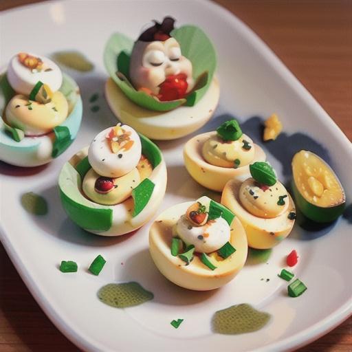 Air Fryer Asian-Inspired Deviled Eggs