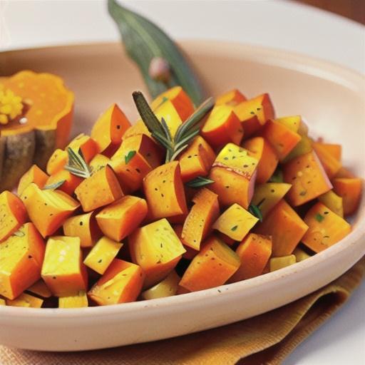 Rosemary Roasted Butternut Squash