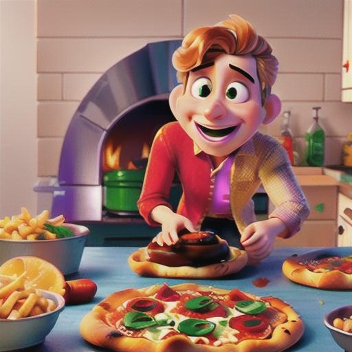 Spicy sausage pizzas