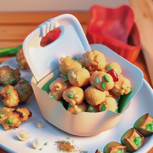 Air-Fried Popcorn Chicken Gizzards