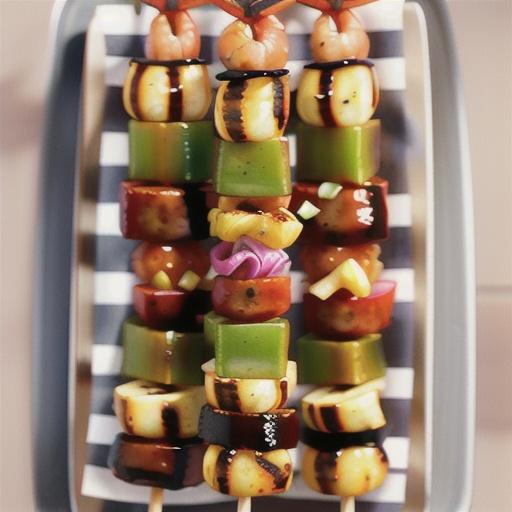 Grilled Shrimp and Sausage Kabobs