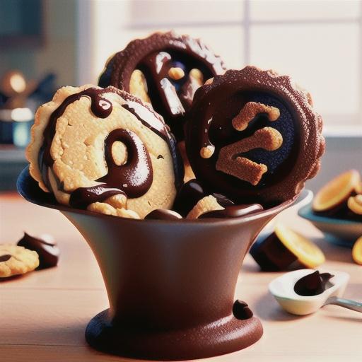 Chocolate and orange biscuits