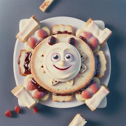 White choc-chip and jam shortbread recipe