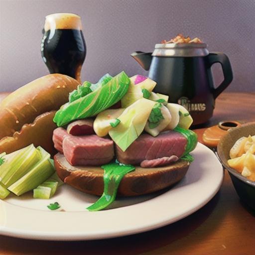 Corned Beef and Cabbage with Guinness®-Dijon Gravy