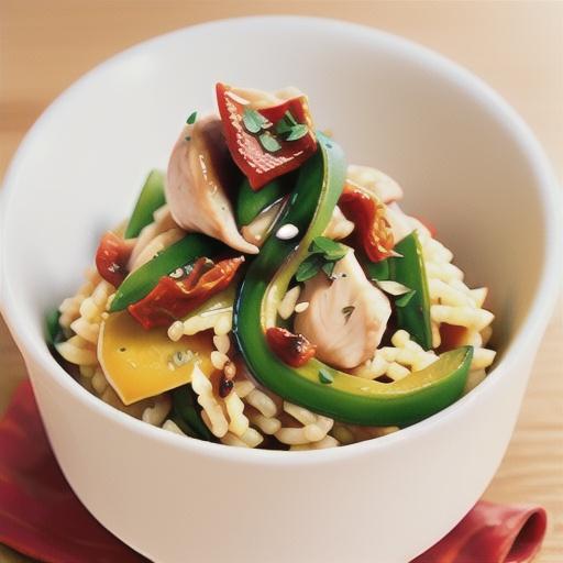 Chicken and sun-dried tomato risotto