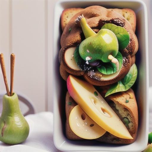 Skinny Pear-Cheese Loaf