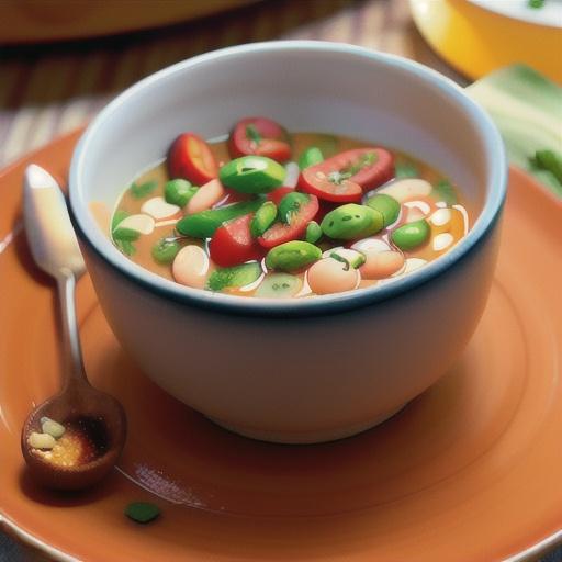 Speedy Tuscan white bean soup