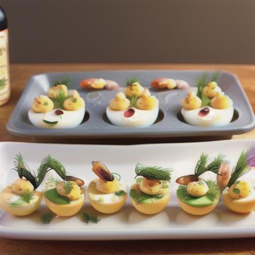 Shrimp and Dill Deviled Eggs