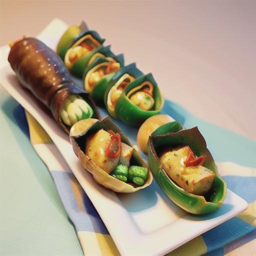 Stuffed Pickle Egg Rolls