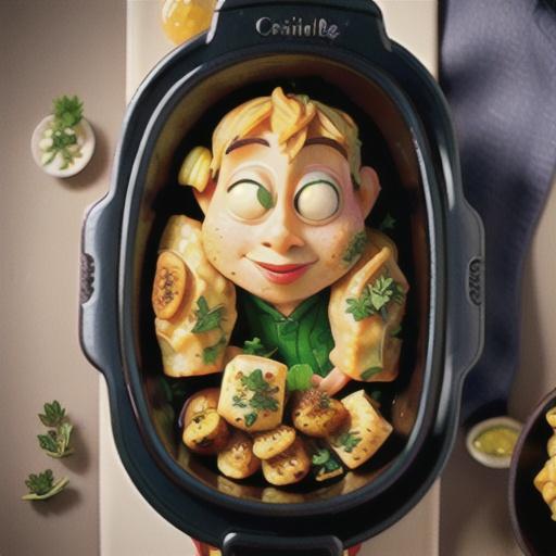 Slow-Cooker Creamy Chicken and Herbed Dumplings