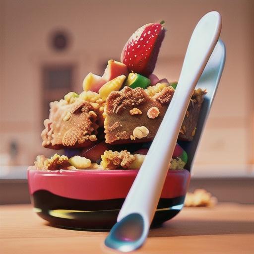 Rhubarb, apple and strawberry crumble