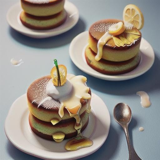 Lemon and yoghurt syrup cakes